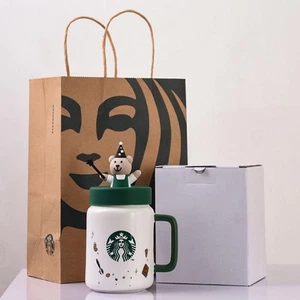 Starbucks 2025 Magician Bear Mason Tarro Taza Cerámica Taza de Café Clásica Simple - Imagen 1 de 13