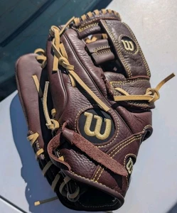 Wilson A800 Optima Lederhandschuh 11,75" Linkshandwurf LHT A08LB16DO1175 braun - Bild 1 von 4