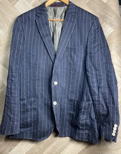 Marks & Spencer Nova Tides Men's Blazer Italian Flax Suit Jacket M&S - Size 44L - Picture 1 of 13
