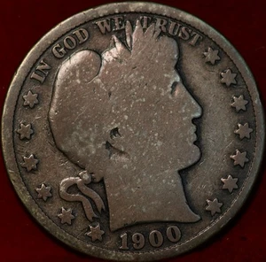 1900 Philadelphia Mint Silver Barber Half Dollar - Picture 1 of 2
