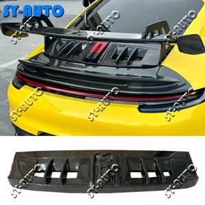 For 2018-26 Porsche 911 992 Real Carbon Fiber Rear Engine Hood Cover GT3RS Style - Picture 1 of 10