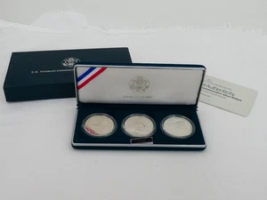 1994 U.S. Proof 3 Coin Veterans Commemorative Silver Dollar Set IO-7 - Picture 1 of 9