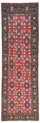 Vintage Tribal Narrow Handmade Oriental Runner Rug Allover Design 2'4X6'3 ft - Image 1 of 4