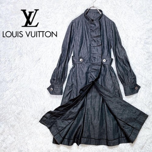 LOUIS VUITTON（LV） Louis Vuitton Xs Abito Denim Maxi Lunghezza Cappotto A Line m6_0704
