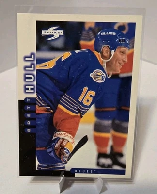 Brett Hull 1997-98 Score Golden Blades #81 St. Louis Blues HOF - Image 1 of 2