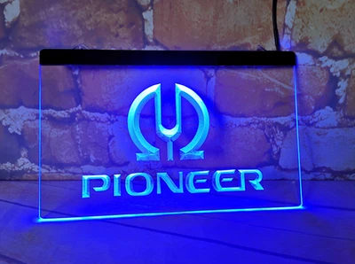 LED Neon Light Sign for Pioneer Radio Audio Video recording studio or music shop - Image 1 of 2