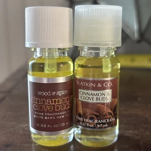 2 Bath & Body Works / Slatkin & Co HOME FRAGRANCE OIL 0.33oz Cinnamon Clove Buds - Picture 1 of 4