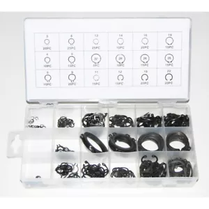 SET 300PZ ASSORTIMENTO ANELLI SEGER DI SICUREZZA SNAP RING ANELLO DI FISSAGGI - Foto 1 di 2