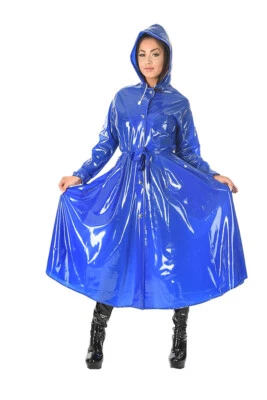 Regenmantel Raincoat Mac Coat Manteau de pluie Impermeable glänzendes PVC - Bild 1 von 3