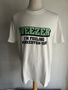WEEZER (2023) Official NWT "I'm Feeling Pinkerton-ish" Cotton On T-Shirt Small - Picture 1 of 4