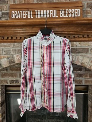 Chaps de Ralph Lauren talla Blusa a cuadros X-Large roja/blanca/azul/amarilla nueva con etiquetas Foto 1 de 4