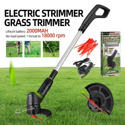 Cordless Strimmer Grass Trimmer Cutter Garden Lawn Edger Charging Rechargeable - Image 1 of 4
