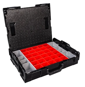 Sortimo Systemkoffer L-Boxx 102 mit InsetBoxen A3 (Rot/Grau) und Deckeleinlage - Bild 1 von 5