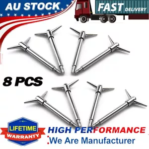 Chrome Valve Cover Rocker Hold Down Wing Nut Valve Cover Bolt Stud Fits Chevy V8 - Picture 1 of 4