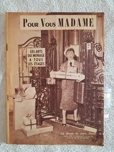 POUR VOUS MADAME N°127 03/1956 Mode Style de vie Arts ménagers S.Guitry Steiner - Picture 1 of 18