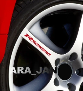 Racing Motorsport Decal Sticker Wheels Rims Car Truck auto Emblem logo Set of 4  - Picture 1 of 5