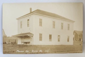 RPPC Blaine Maine Sala Massonica 103 primi '900 antico - Foto 1 di 7