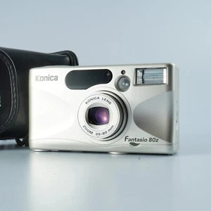 Fast Neu Konica Fantasio 80z Point & Shoot Film Camera - Bild 1 von 14