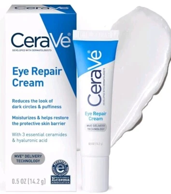 Crema reparadora de ojos CeraVe - 0,5 oz - Ayuda con las ojeras y la hinchazón de los ojos Foto 1 de 4