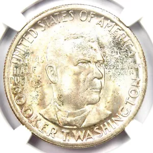 1946-S BTW Booker T Washington Half Dollar 50C - NGC MS67+ Plus - $1,650 Value - Picture 1 of 5
