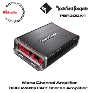 Mini amplificador mono Rockford Fosgate Punch PBR300X1 - 300 vatios RMS BRT - Imagen 1 de 1