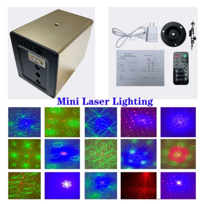 Laser Stage Light RGB LED Sound Activated DJ Lighting Party Disco KTV Mini Light - Image 1 of 4