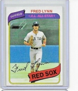 1980 Topps Fred Lynn Boston Red Sox All Star - Bild 1 von 2