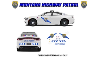 1/24 Scale Montana Highway Patrol 2023 Dodge Charger Waterslide Decals - Picture 1 of 1