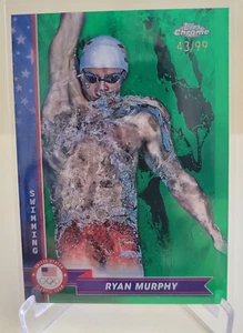 2024 TOPPS CHROM OLYMPISCHE RYAN MURPHY #71 SCHWIMMEN GRÜN SER # 43/99 - Bild 1 von 2