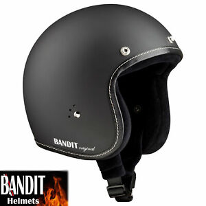 Helm BANDIT ECE Classic Jet weiß M1 57cm Jethelm Motorrad Roller Halbschale