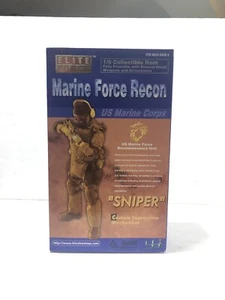 Elite Force Marine Force Recon "Sniper" Action Figure Blue Box Toys 34223 *NEW* - Picture 1 of 7