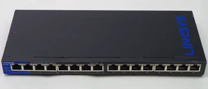 Linksys LGS116 16-Port Gigabit Ethernet Unmanaged Switch, No Power Adapter AS IS - Picture 1 of 3