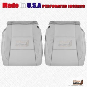 2014 2015 For Toyota Highlander Driver-Passenger Bottom Perf Leather Cover Gray - Bild 1 von 6