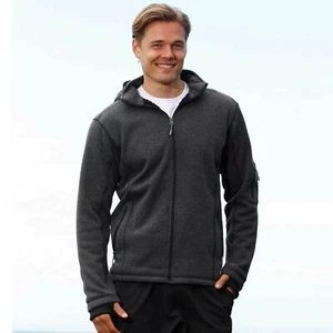 FLINDERS | Heather Fleece Jacket with Detachable Hood | Mens - Picture 1 of 9