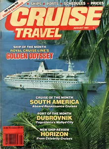 CRUISE TRAVEL Magazine August 1991 Golden Odyssey - South America - Dubrovnik - Imagen 1 de 2