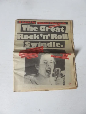 SEX PISTOLS The Great Rock 'N' Roll Swindle MICHAEL MOORCOCK NEWSPAPER NOVEL - Image 1 of 4