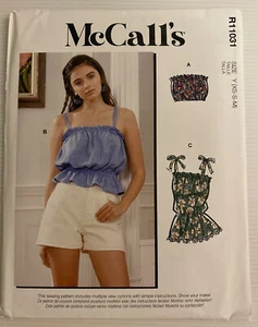 McCall's R11031 Sewing Pattern Summer Tops Sizes: XS-S-M - Imagen 1 de 6