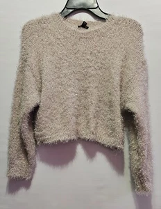 Art Class~ NEW♈Girls VERY SOFT SS knit Sweater size L(10-12~Gray metallic (Tan?) - Picture 1 of 5