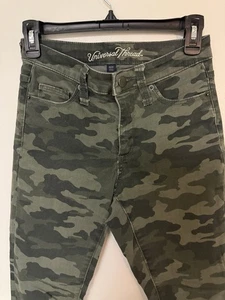 Universal Thread 00/24 Camouflage High Rise Skinny Ankle Jeans Fatigue Women's - Picture 1 of 7