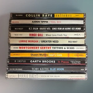 10 CD Lot Country Artists: Toby Keith, Garth Brooks, Gill, Raitt, Tippin + More - Picture 1 of 1