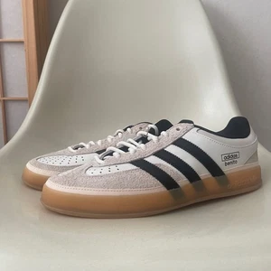 ADIDAS x BAD BUNNY Gazelle Indoor Core White Black Gum Size 9.5 IF9735 NEW - Picture 1 of 11