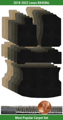 Conjunto de tapete Lloyd Custom Ultimat para 2018-2022 Lexus RX450hL (4 peças) #VU0 - Imagem 1 de 4