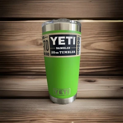 ¡NUEVO! - 20 OZ. Vaso YETI Rambler Canopy Copa Verde con Tapa Deslizante Magslider Foto 1 de 4