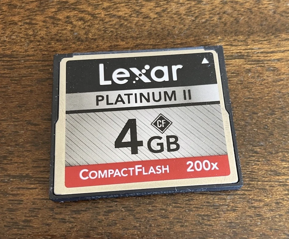 Lexar 4GB 200x Platinum High Speed CompactFlash CF Card for Canon Nikon Cameras - Image 1 of 1