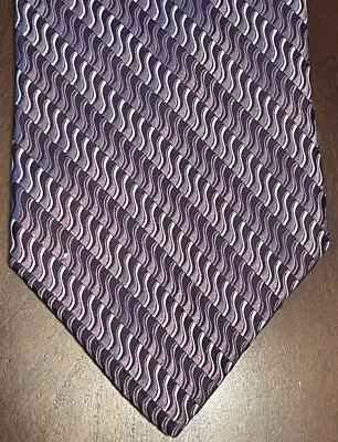Corbata Birmania Bibas púrpura 100 % seda para hombre hecha en Estados Unidos Foto 1 de 4