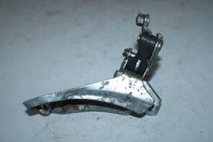 Vintage Triple Front MTB Derailleur 1" Clamp-On Bottom Pull Silver USA Shipper - Picture 1 of 8
