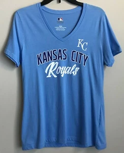 NWOT Kansas City Royals Women's T-shirt Size Medium Sky Blue Tee Shirt Baby Blue - Imagen 1 de 6