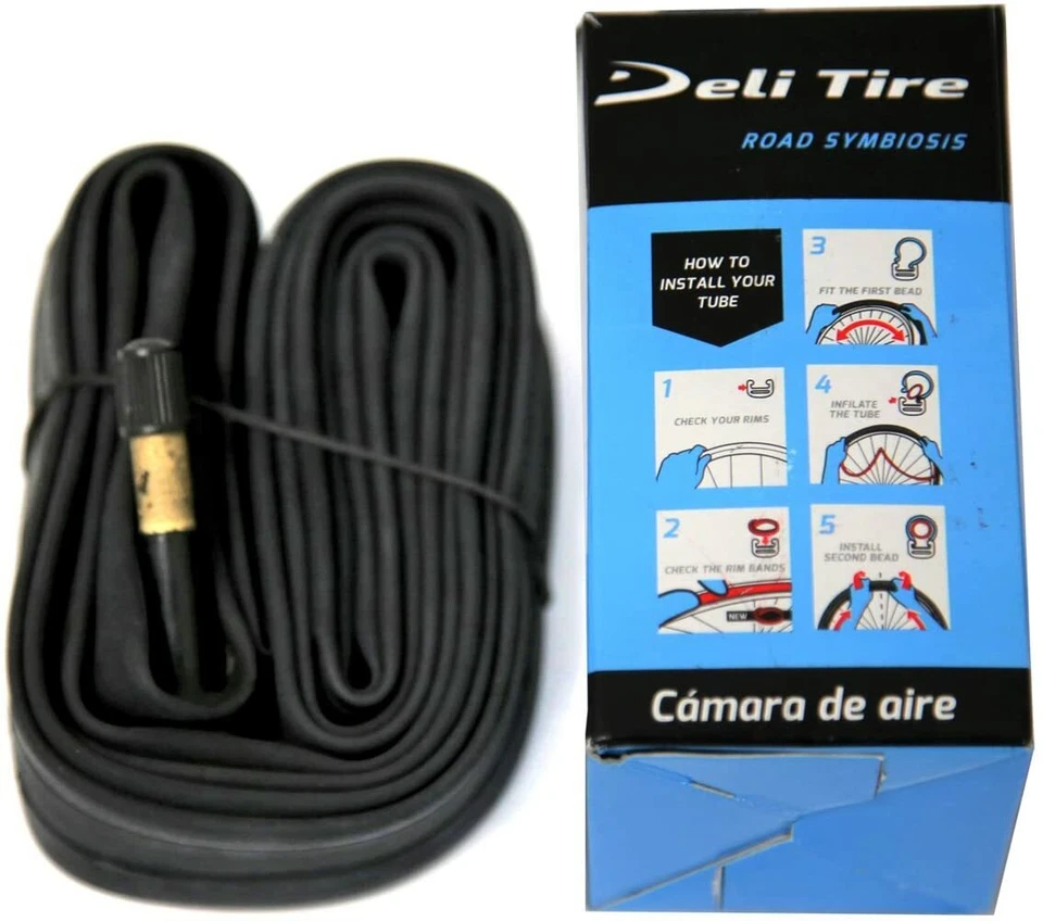 Deli 27.5" x 2.10" - 2.40" Bicycle Inner Tube 48mm Schrader Valve - Image 1 of 1