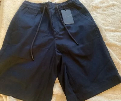 Ladies Navy Ted Baker Shorts, Size 28 Regular, Still Have Tags on Cost £70! - Image 1 of 4