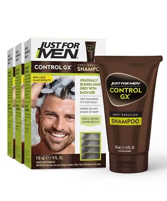 Control GX Color Shampoo for Men 4 Fl Oz Pack of 3 Reduces Grey Hair - Image 1 of 4